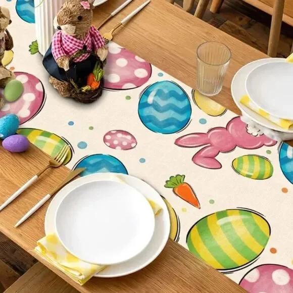 Colorful Easter Table Runner - Picture 4 of 7